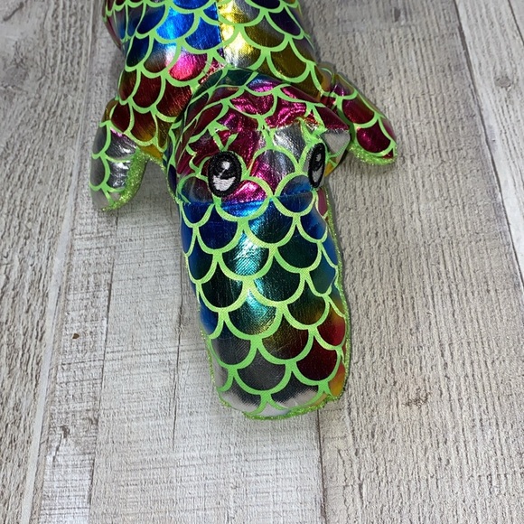 Green multicolor alligator plush - Picture 4 of 7